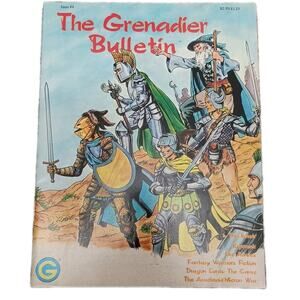 Rare 1992 THE GRENADIER BULLETIN Vintage RPG Magazine Issue #4 VG Condition